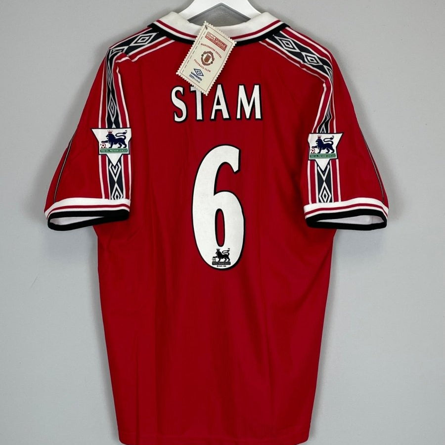 1998/00 MANCHESTER UNITED STAM 6 *BNWT* HOME SHIRT (XL) UMBRO - Cult Kits - XL - Buy Vintage Football Shirts, Authentic Retro Football Shirts For Sale, Classic Football Shirts & Soccer Jersey