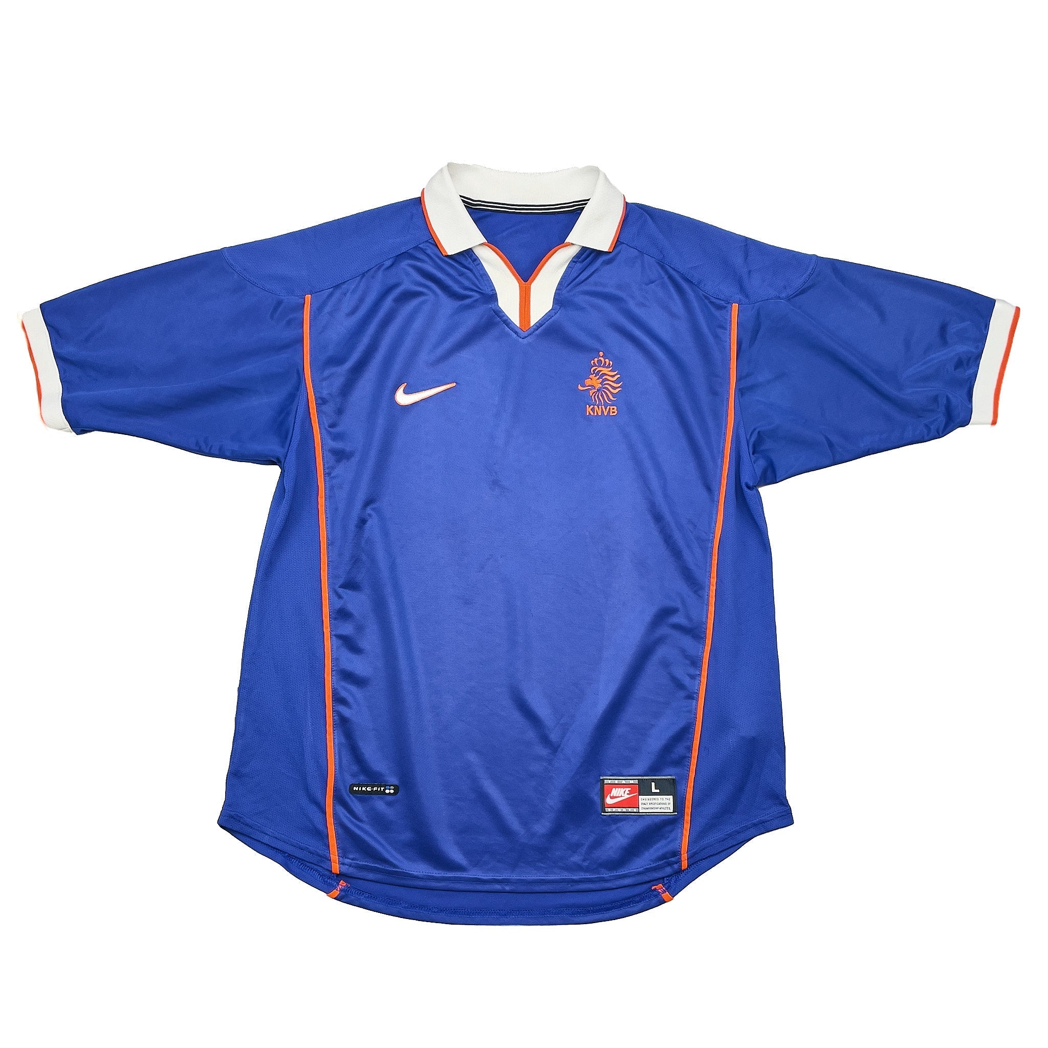 Buy 1998/00 Netherlands Away Shirt (L) Nike ~ Free worldwide shipping ~ Authentic Vintage Football Shirts from Cult Kits