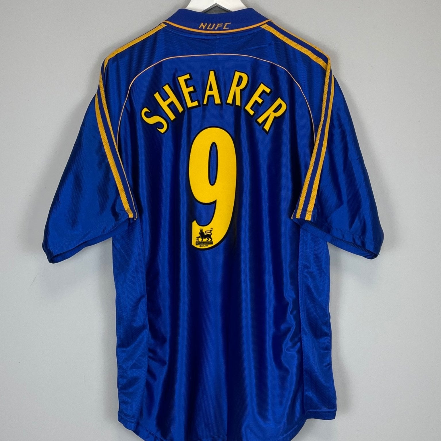 Shop 1998/00 NEWCASLTE UNITED SHEARER #9 AWAY SHIRT (XL) ADIDAS, classic football shirts, vintage football shirts & retro soccer jerseys at Cult Kits