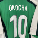 Shop 1998/00 NIGERIA OKOCHA #10 HOME SHIRT (L) NIKE, classic football shirts, vintage football shirts & retro soccer jerseys at Cult Kits