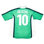 Buy 1998/00 Nigeria Okocha 10 Home Shirt (M) Nike ~ Free worldwide shipping available ~ Authentic Vintage Football Shirts from Cult Kits