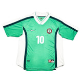 Buy 1998/00 Nigeria Okocha 10 Home Shirt (M) Nike ~ Free worldwide shipping available ~ Authentic Vintage Football Shirts from Cult Kits