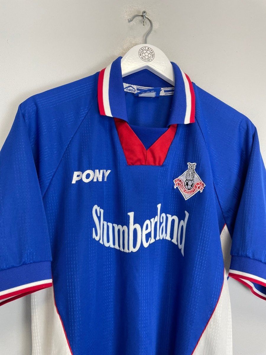 1998/00 OLDHAM HOME SHIRT (L) PONY - Cult Kits - Large - Buy Vintage Football Shirts, Authentic Retro Football Shirts For Sale, Classic Football Shirts & Soccer Jersey