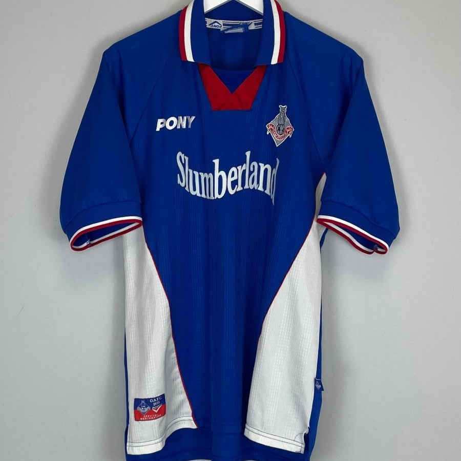 1998/00 OLDHAM HOME SHIRT (L) PONY - Cult Kits - Large - Buy Vintage Football Shirts, Authentic Retro Football Shirts For Sale, Classic Football Shirts & Soccer Jersey