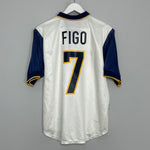 Shop 1998/00 PORTUGAL FIGO #7 AWAY SHIRT (M) NIKE, classic football shirts, vintage football shirts & retro soccer jerseys at Cult Kits