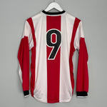 Shop 1998/00 PSV #9 L/S *PLAYER ISSUE* HOME SHIRT (S) NIKE, classic football shirts, vintage football shirts & retro soccer jerseys at Cult Kits