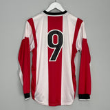 Shop 1998/00 PSV #9 L/S *PLAYER ISSUE* HOME SHIRT (S) NIKE, classic football shirts, vintage football shirts & retro soccer jerseys at Cult Kits