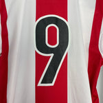 Shop 1998/00 PSV #9 L/S *PLAYER ISSUE* HOME SHIRT (S) NIKE, classic football shirts, vintage football shirts & retro soccer jerseys at Cult Kits