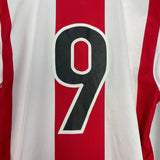 Shop 1998/00 PSV #9 L/S *PLAYER ISSUE* HOME SHIRT (S) NIKE, classic football shirts, vintage football shirts & retro soccer jerseys at Cult Kits