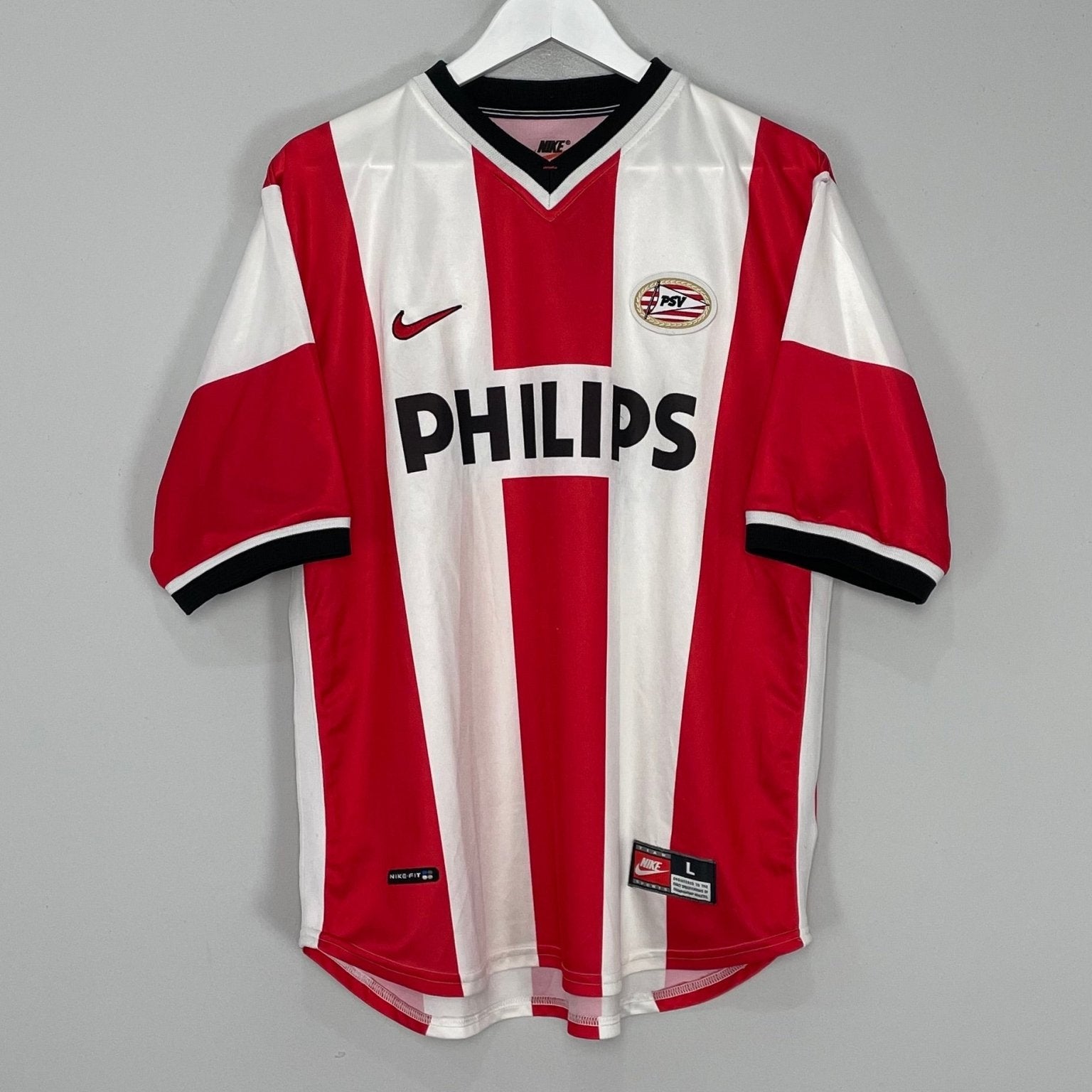 Shop 1998/00 PSV HOME SHIRT (L) NIKE, classic football shirts, vintage football shirts & retro soccer jerseys at Cult Kits