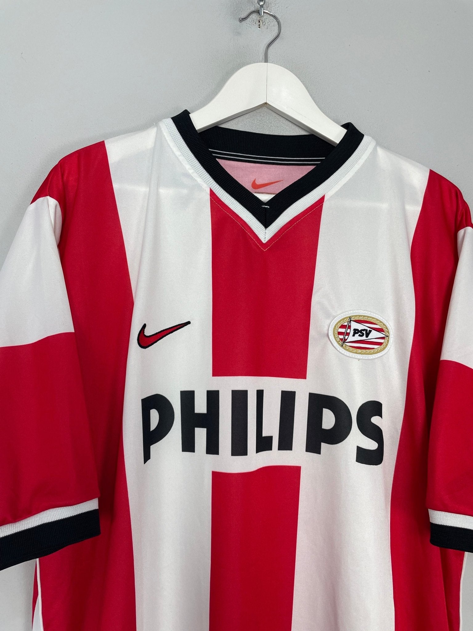 Shop 1998/00 PSV HOME SHIRT (XL) NIKE, classic football shirts, vintage football shirts & retro soccer jerseys at Cult Kits