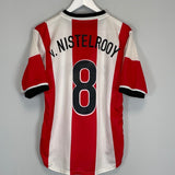 Shop 1998/00 PSV V.NISTELROOY #8 HOME SHIRT (S) NIKE, classic football shirts, vintage football shirts & retro soccer jerseys at Cult Kits
