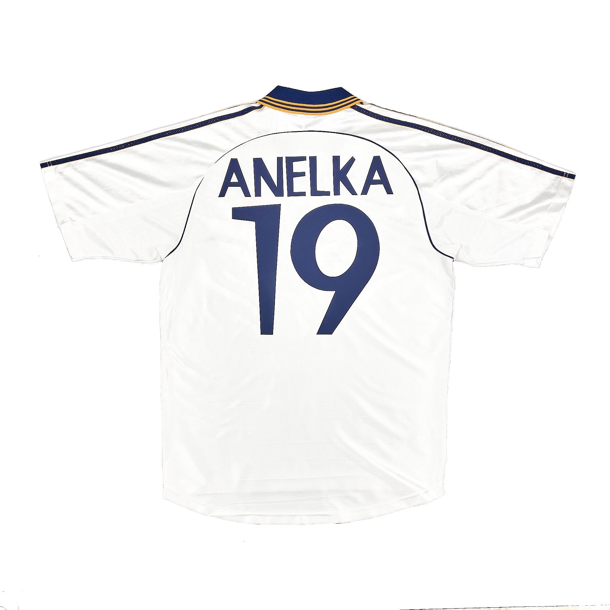 Buy 1998/00 REAL MADRID ANELKA 19 HOME SHIRT (M) ADIDAS ~ Free worldwide shipping available ~ Authentic Vintage Football Shirts from Cult Kits
