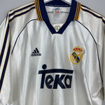 1998/00 REAL MADRID *EUROPEAN CHAMPIONS* HOME SHIRT L) ADIDAS - Cult Kits - Large - Buy Vintage Football Shirts, Authentic Retro Football Shirts For Sale, Classic Football Shirts & Soccer Jersey