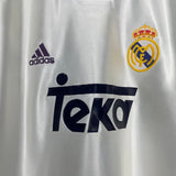 Shop 1998/00 REAL MADRID GUTI #14 HOME SHIRT (L) ADIDAS, classic football shirts, vintage football shirts & retro soccer jerseys at Cult Kits