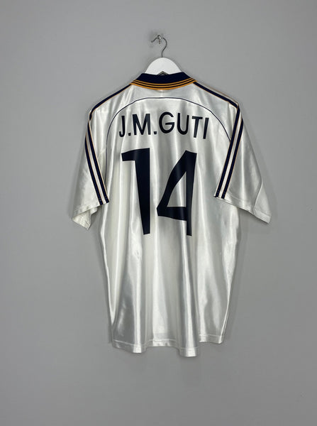 Guti ユニフォーム Real madrid CF Guti Hernandez Signed Real Madrid Home Soccer Jersey #14 with