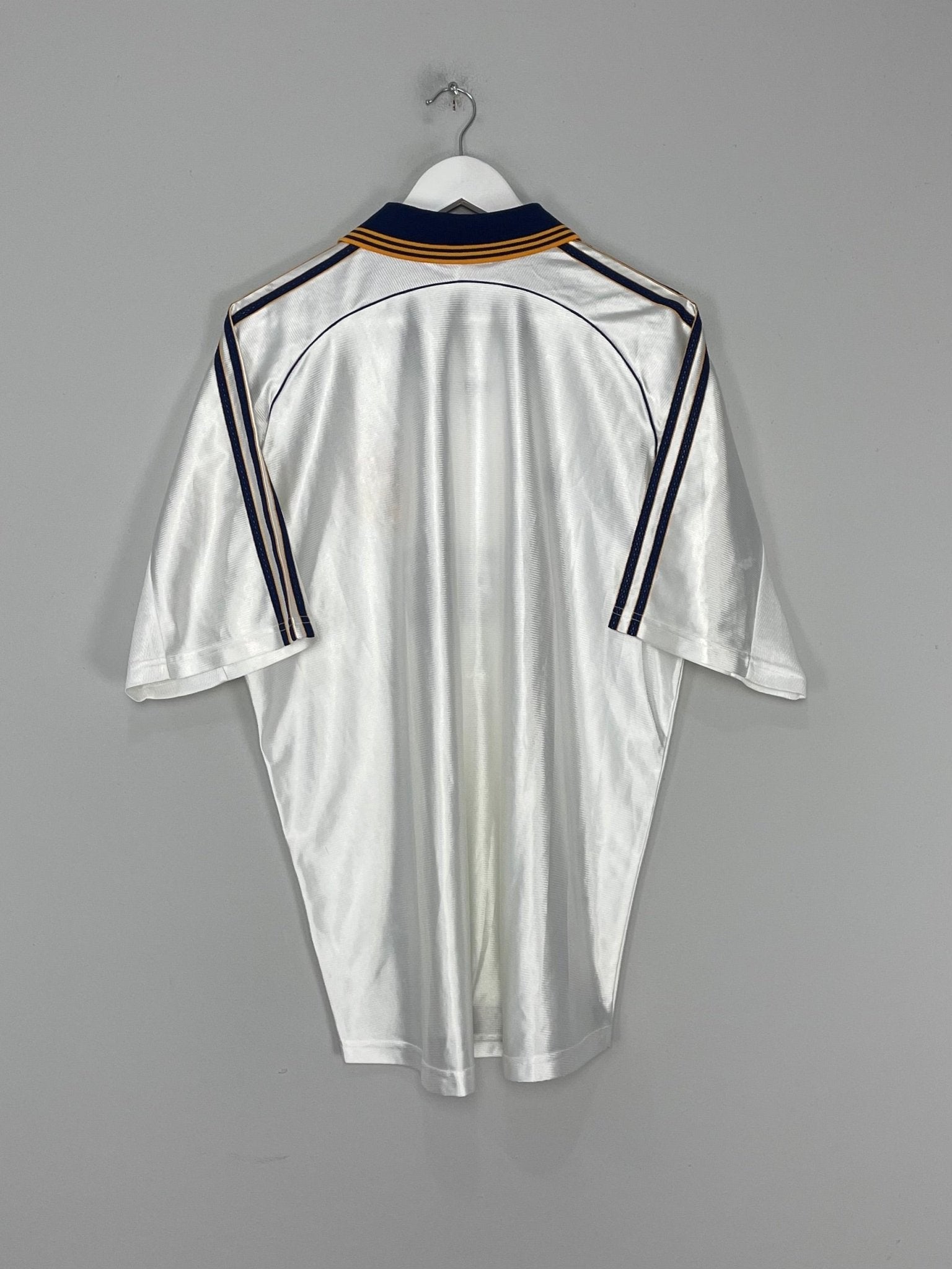 Shop 1998/00 REAL MADRID HOME SHIRT (L) ADIDAS, classic football shirts, vintage football shirts & retro soccer jerseys at Cult Kits