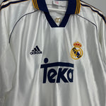 Shop 1998/00 REAL MADRID HOME SHIRT (L) ADIDAS, classic football shirts, vintage football shirts & retro soccer jerseys at Cult Kits