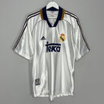Shop 1998/00 REAL MADRID HOME SHIRT (L) ADIDAS, classic football shirts, vintage football shirts & retro soccer jerseys at Cult Kits