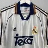 Shop 1998/00 REAL MADRID HOME SHIRT (M) ADIDAS, classic football shirts, vintage football shirts & retro soccer jerseys at Cult Kits