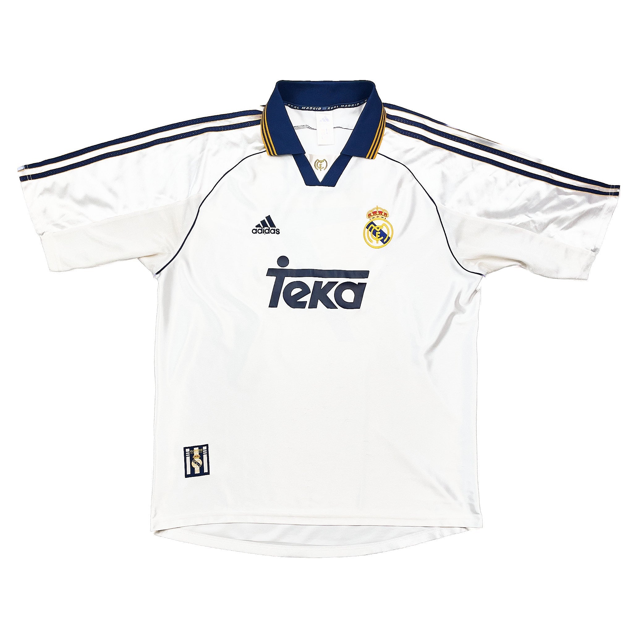 Buy 1998/00 REAL MADRID RAUL 7 HOME SHIRT (L) ADIDAS ~ Free worldwide shipping available ~ Authentic Vintage Football Shirts from Cult Kits