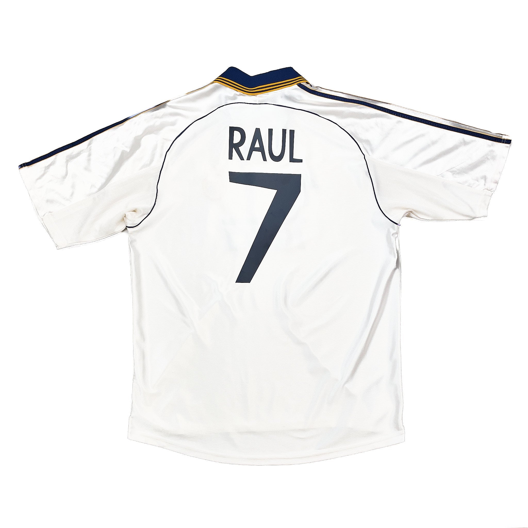 Buy 1998/00 REAL MADRID RAUL 7 HOME SHIRT (L) ADIDAS ~ Free worldwide shipping available ~ Authentic Vintage Football Shirts from Cult Kits