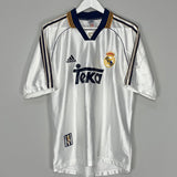 Shop 1998/00 REAL MADRID RAUL #7 HOME SHIRT (M) ADIDAS, classic football shirts, vintage football shirts & retro soccer jerseys at Cult Kits