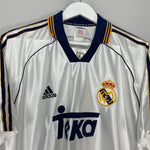 Shop 1998/00 REAL MADRID RAUL #7 HOME SHIRT (M) ADIDAS, classic football shirts, vintage football shirts & retro soccer jerseys at Cult Kits