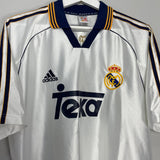 Shop 1998/00 REAL MADRID RAUL #7 HOME SHIRT (M) ADIDAS, classic football shirts, vintage football shirts & retro soccer jerseys at Cult Kits