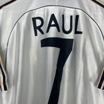 Shop 1998/00 REAL MADRID RAUL #7 HOME SHIRT (M) ADIDAS, classic football shirts, vintage football shirts & retro soccer jerseys at Cult Kits
