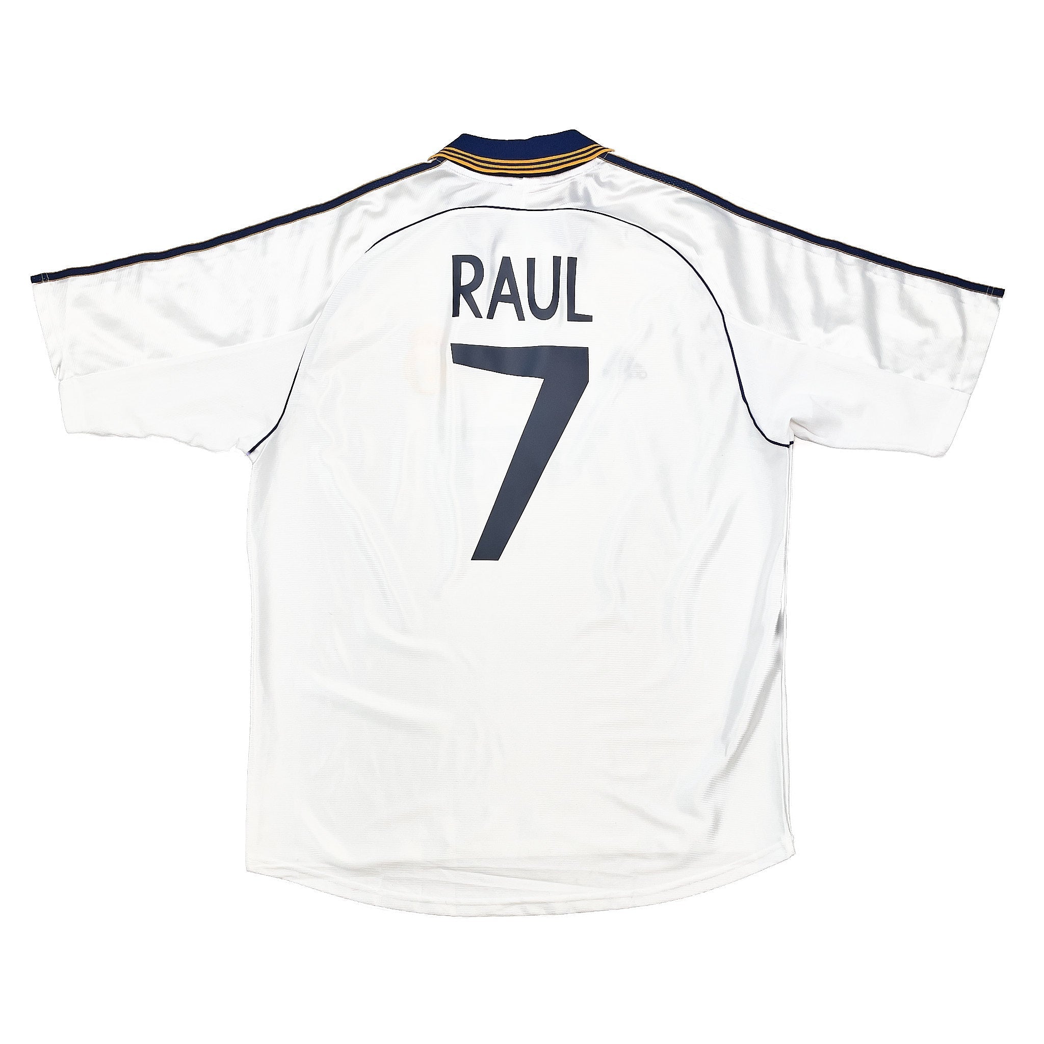 Buy 1998/00 REAL MADRID RAUL 7 HOME SHIRT (XL) ADIDAS ~ Free worldwide shipping available ~ Authentic Vintage Football Shirts from Cult Kits