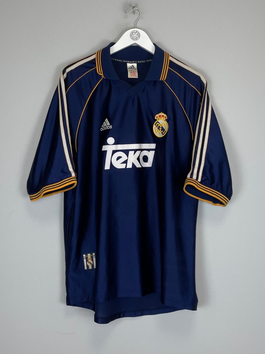 1998/00 REAL MADRID R.CARLOS 3 AWAY SHIRT (XL) ADIDAS - Cult Kits - XL - Buy Vintage Football Shirts, Authentic Retro Football Shirts For Sale, Classic Football Shirts & Soccer Jersey