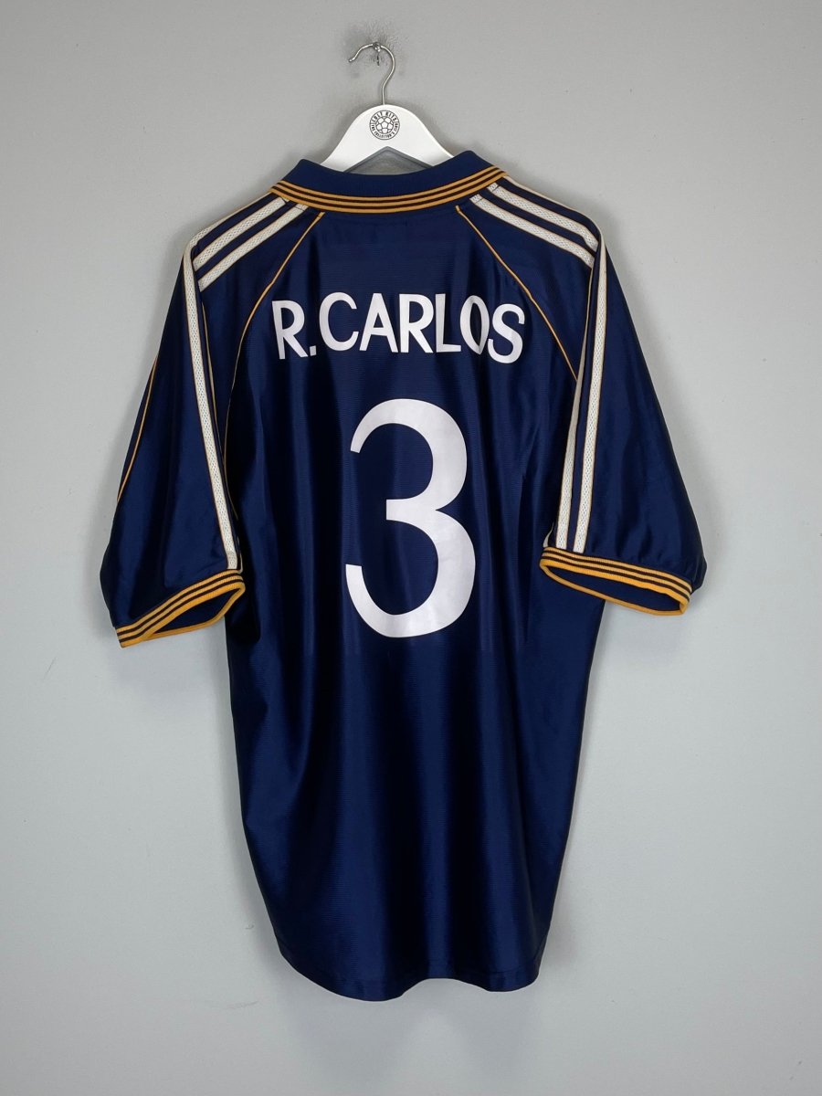 1998/00 REAL MADRID R.CARLOS 3 AWAY SHIRT (XL) ADIDAS - Cult Kits - XL - Buy Vintage Football Shirts, Authentic Retro Football Shirts For Sale, Classic Football Shirts & Soccer Jersey