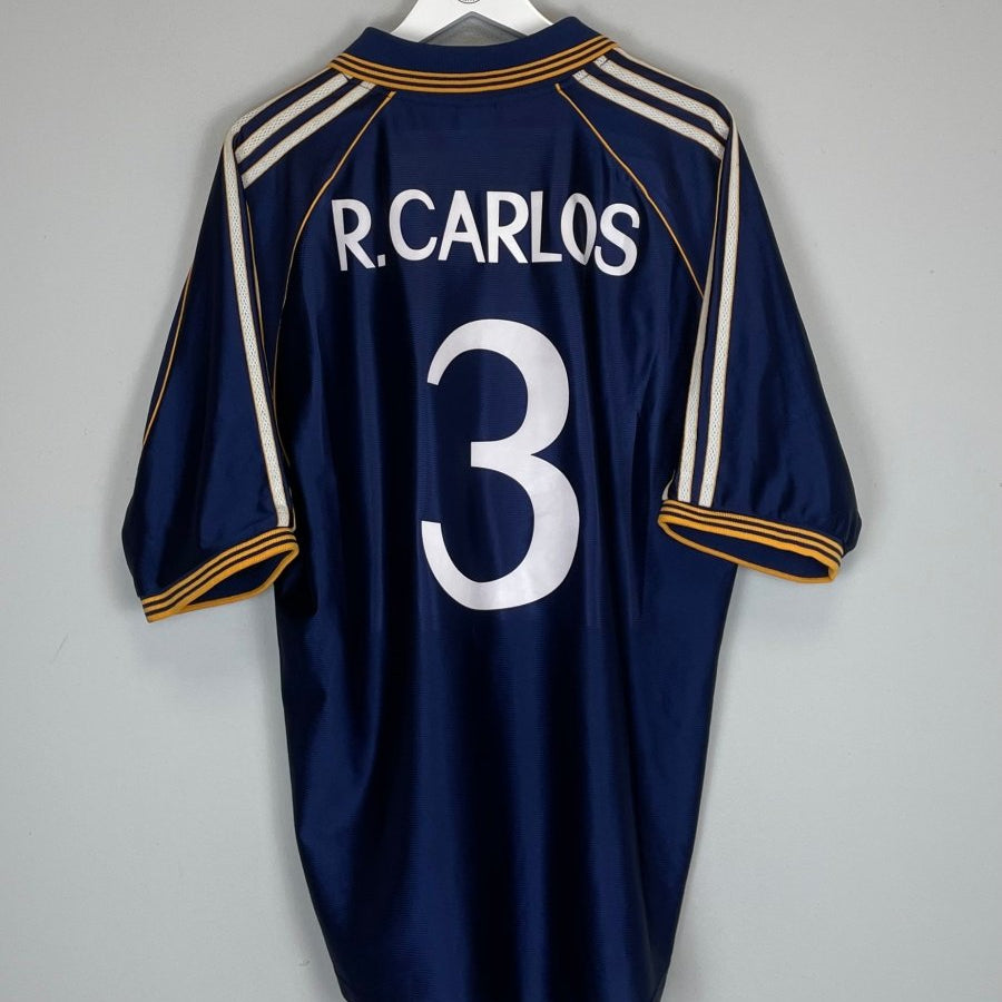 1998/00 REAL MADRID R.CARLOS 3 AWAY SHIRT (XL) ADIDAS - Cult Kits - XL - Buy Vintage Football Shirts, Authentic Retro Football Shirts For Sale, Classic Football Shirts & Soccer Jersey