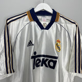 Shop 1998/00 REAL MADRID REDONDO #6 HOME SHIRT (M) ADIDAS, classic football shirts, vintage football shirts & retro soccer jerseys at Cult Kits