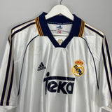 Shop 1998/00 REAL MADRID *SIGNED* HOME SHIRT (L) ADIDAS, classic football shirts, vintage football shirts & retro soccer jerseys at Cult Kits