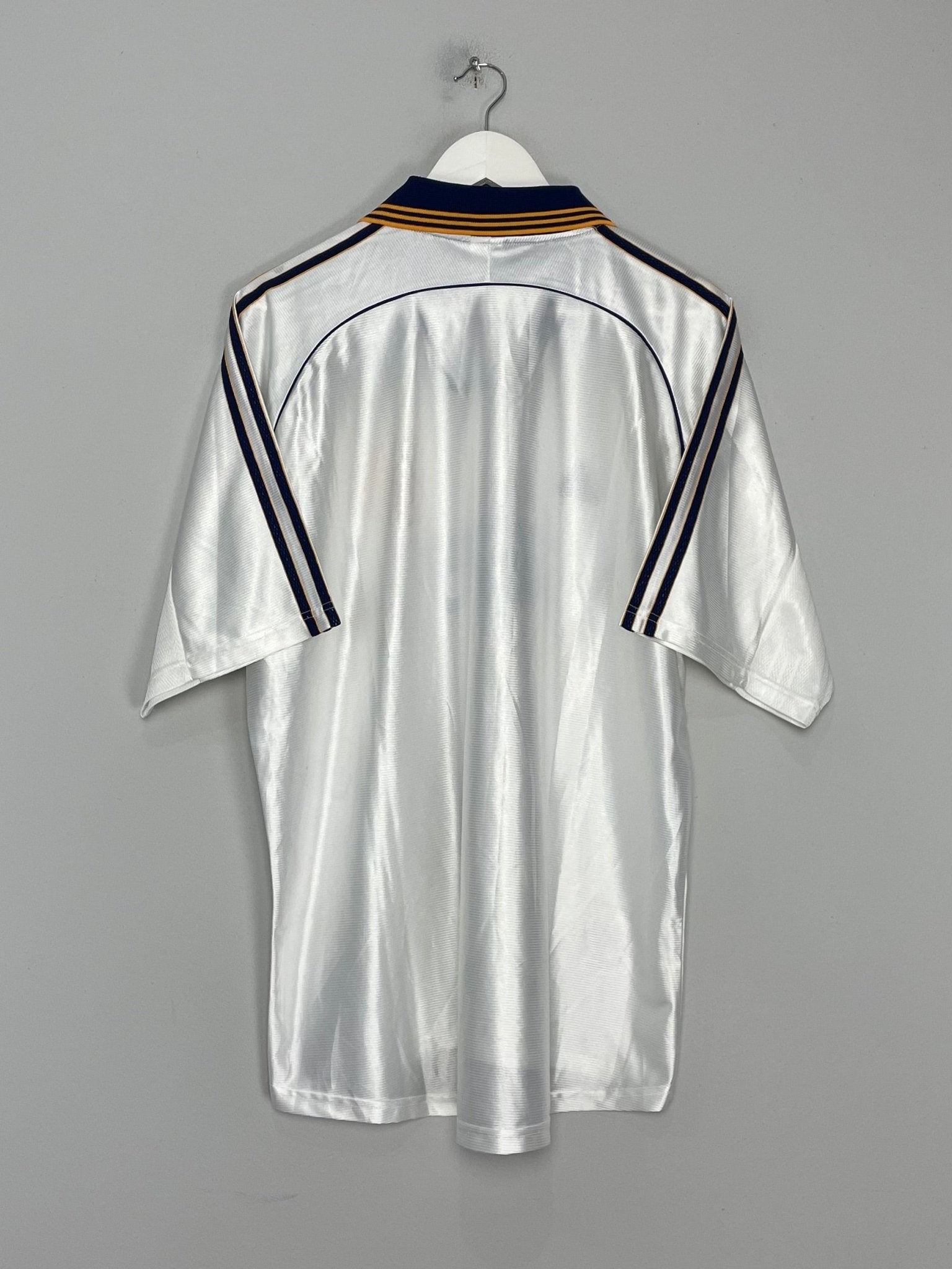 Shop 1998/00 REAL MADRID *SIGNED* HOME SHIRT (L) ADIDAS, classic football shirts, vintage football shirts & retro soccer jerseys at Cult Kits