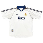 Buy 1998/00 Real Madrid Suker 9 Home Shirt (XL) Adidas ~ Free worldwide shipping available ~ Authentic Vintage Football Shirts from Cult Kits