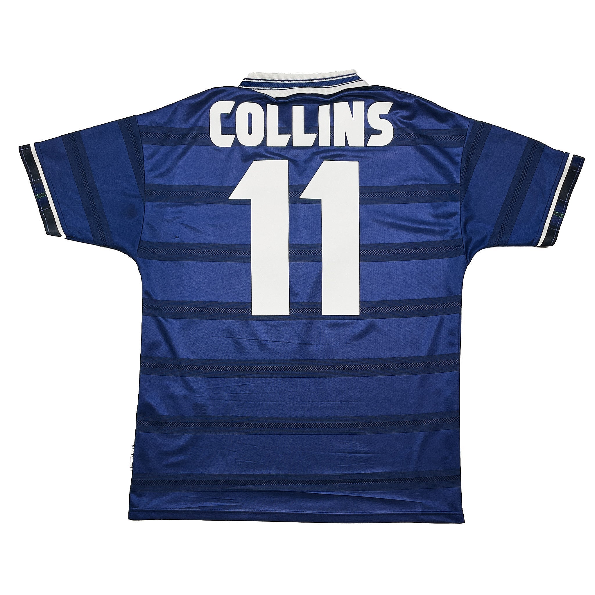 Buy 1998/00 Scotland Collins 11 Home Shirt (M) Umbro ~ Free worldwide shipping available ~ Authentic Vintage Football Shirts from Cult Kits