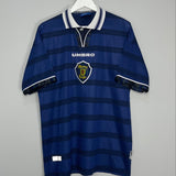 Shop 1998/00 SCOTLAND HOME SHIRT (XL) UMBRO, classic football shirts, vintage football shirts & retro soccer jerseys at Cult Kits