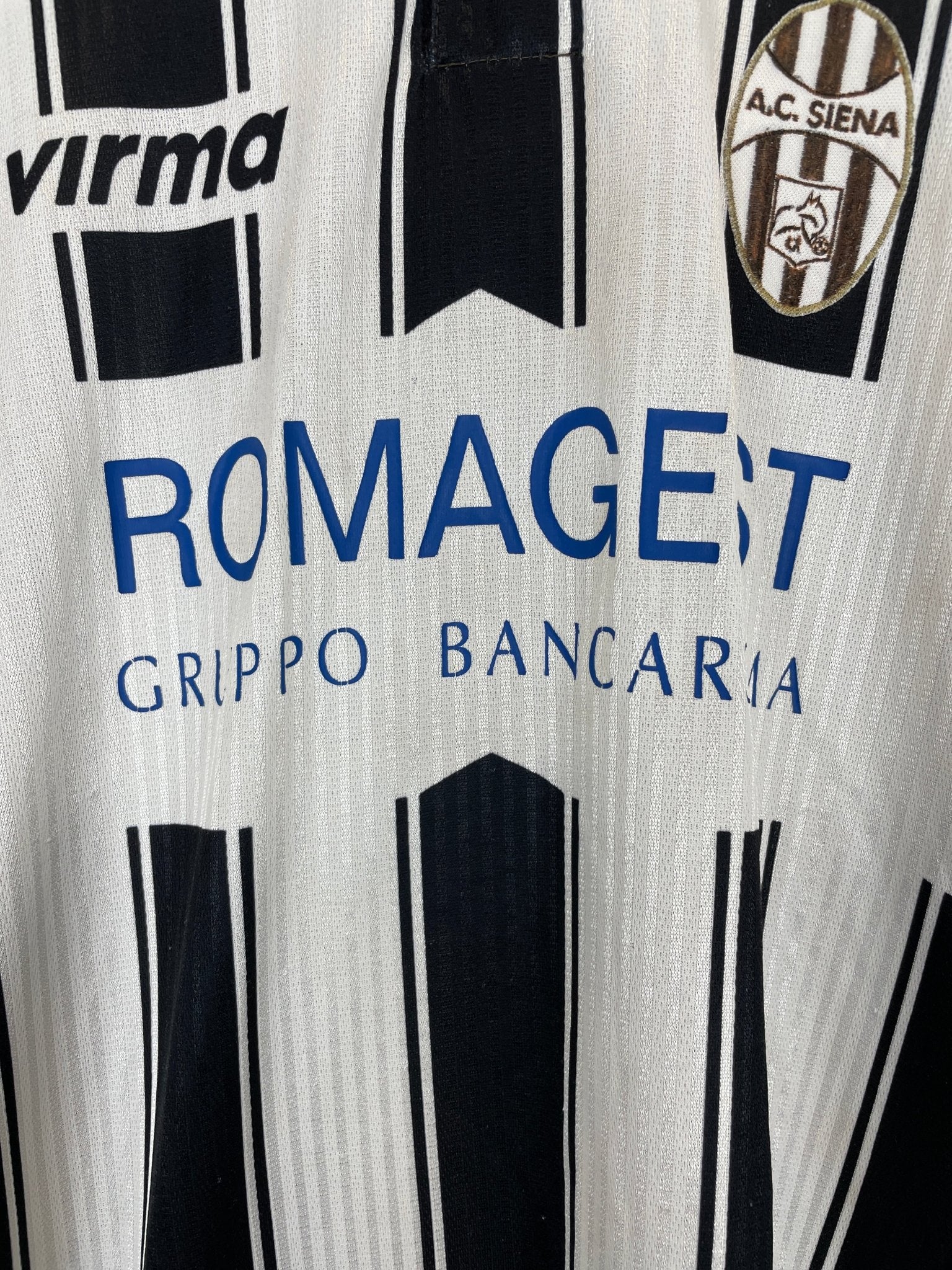 Shop 1998/00 SIENA L/S HOME SHIRT (XL) VIRMA, classic football shirts, vintage football shirts & retro soccer jerseys at Cult Kits