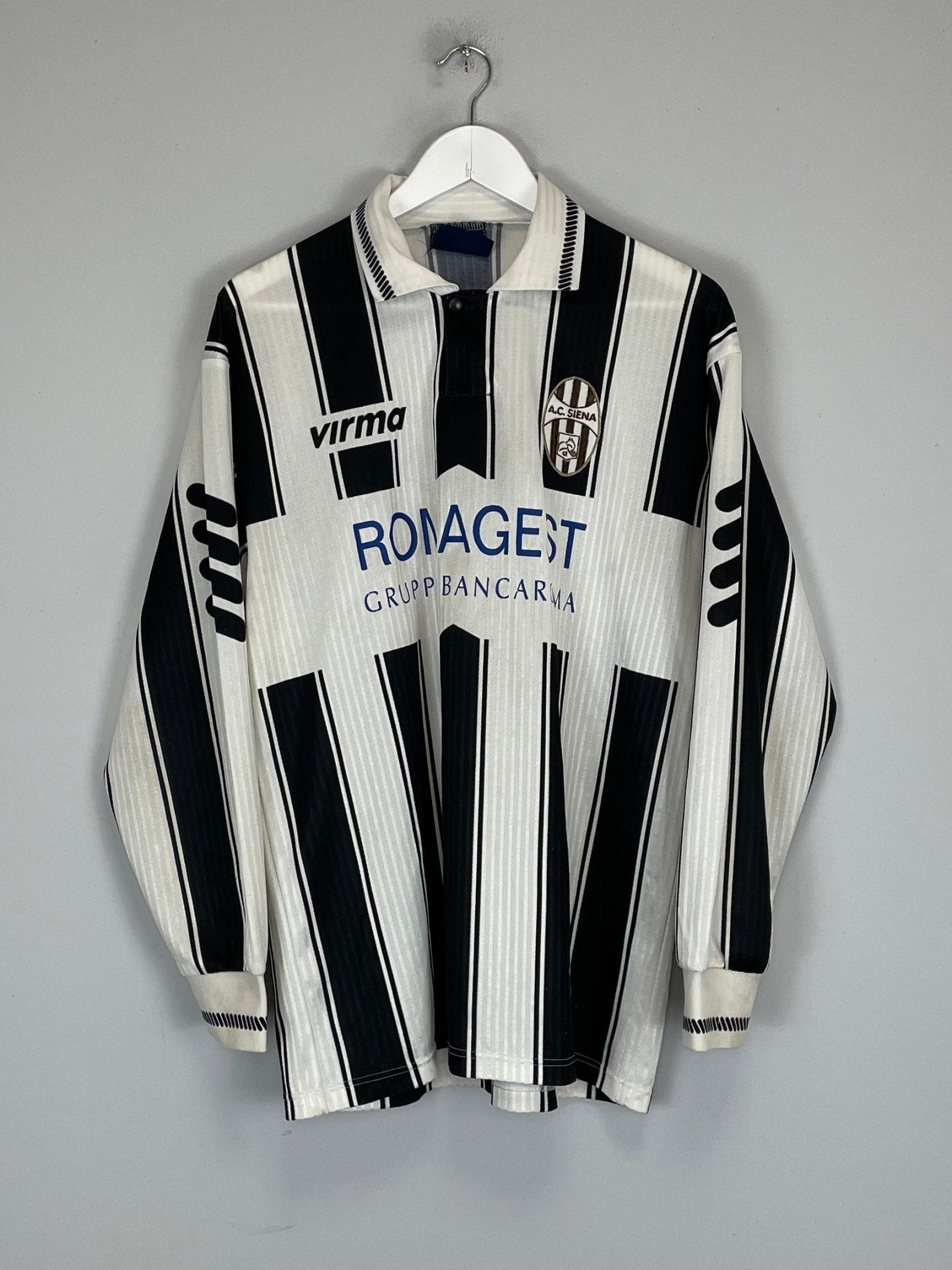 Shop 1998/00 SIENA L/S HOME SHIRT (XL) VIRMA, classic football shirts, vintage football shirts & retro soccer jerseys at Cult Kits