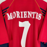 Shop 1998/00 SPAIN MORIENTES #7 HOME SHIRT (L) ADIDAS, classic football shirts, vintage football shirts & retro soccer jerseys at Cult Kits