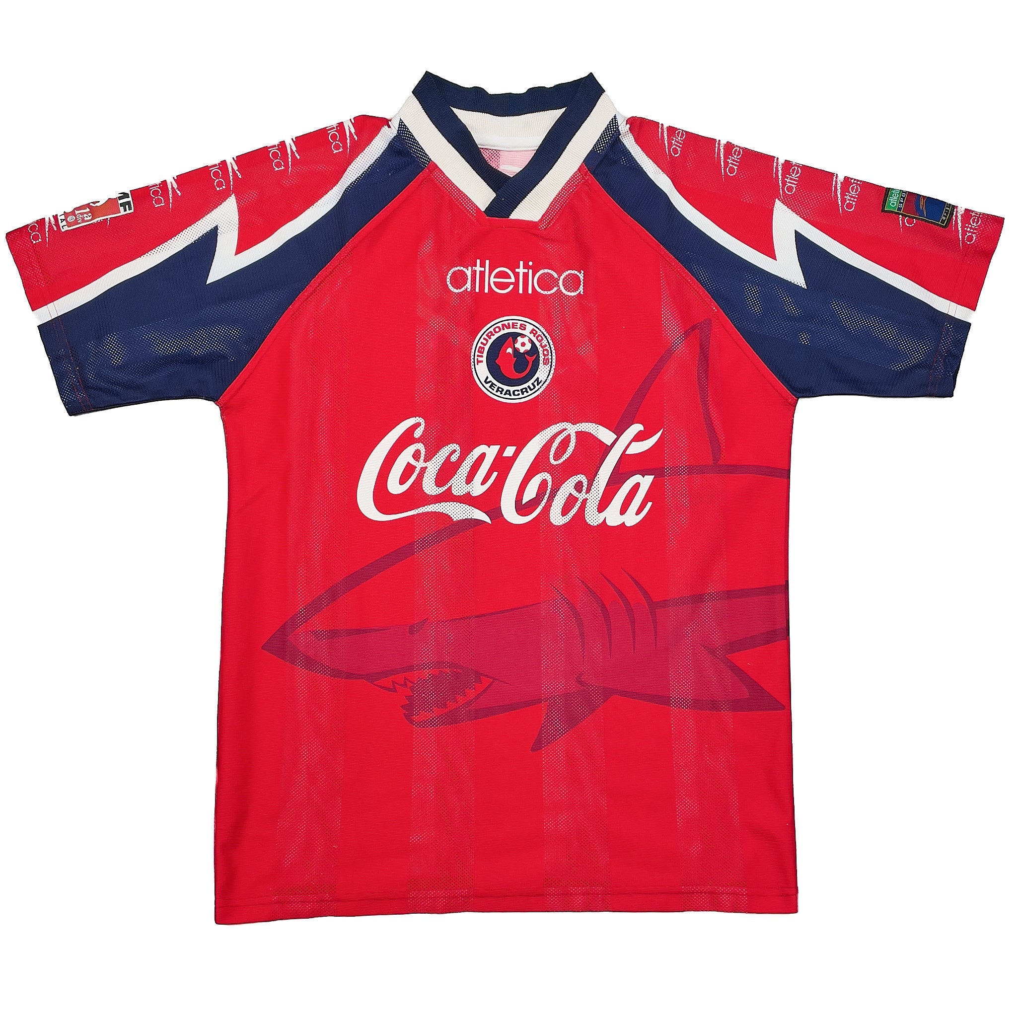 Buy 1998/00 TIBURONES VERACRUZ HOME SHIRT (L) ATLETICA ~ Free worldwide shipping available ~ Authentic Vintage Football Shirts from Cult Kits