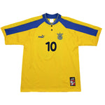 Buy 1998/00 UKRAINE SHEVCHENKO 10 HOME SHIRT (L) PUMA ~ Free worldwide shipping available ~ Authentic Vintage Football Shirts from Cult Kits