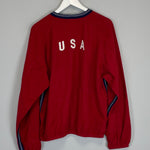 Shop 1998/00 USA FLEECE JUMPER (M) NIKE, classic football shirts, vintage football shirts & retro soccer jerseys at Cult Kits