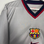 Shop 1998/01 BARCELONA #19 *PLAYER ISSUE* BNWT AWAY SHIRT (XL) NIKE, classic football shirts, vintage football shirts & retro soccer jerseys at Cult Kits