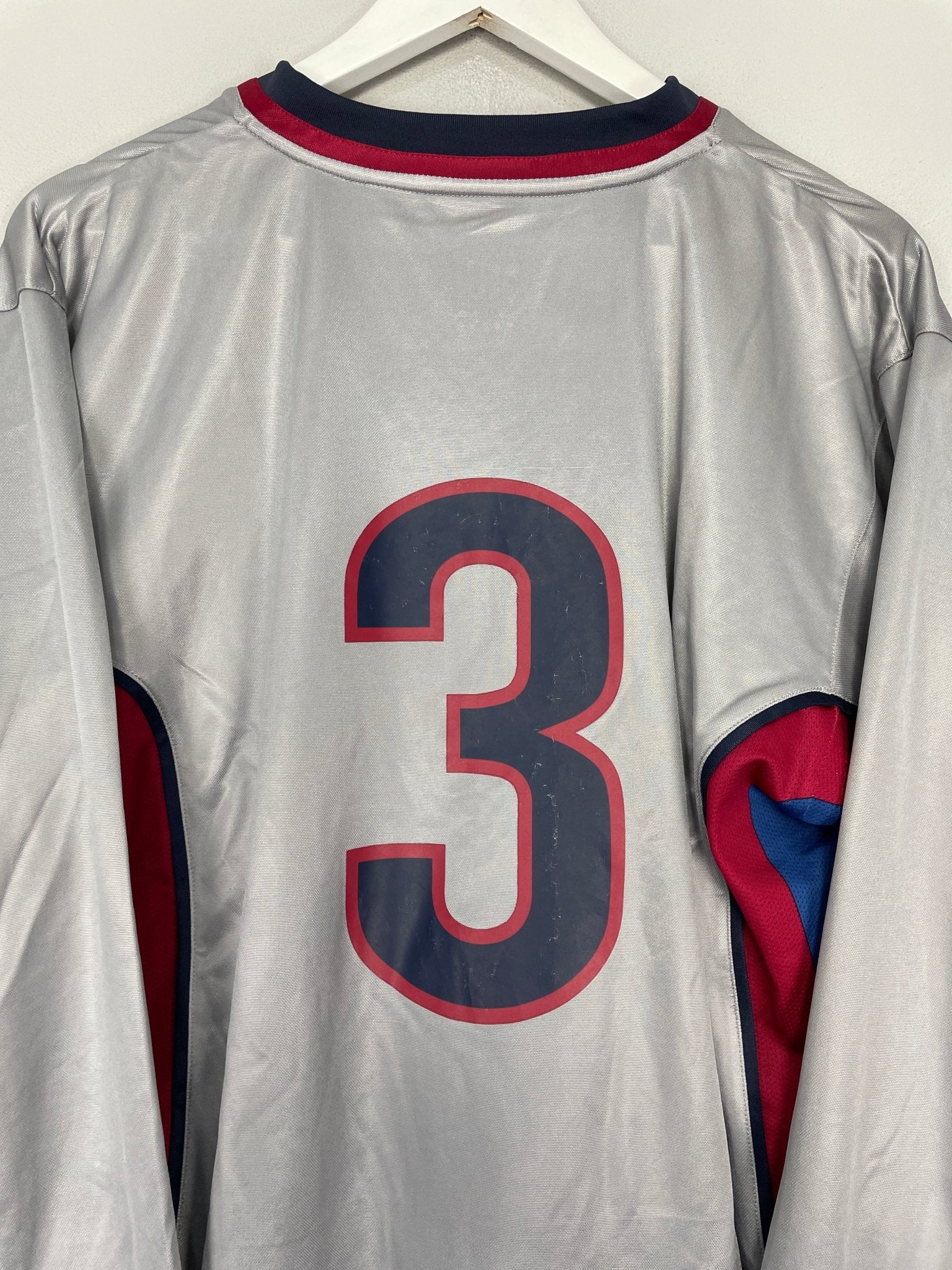 Shop 1998/01 BARCELONA #3 *PLAYER ISSUE* L/S AWAY SHIRT (XL) NIKE, classic football shirts, vintage football shirts & retro soccer jerseys at Cult Kits