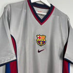 Shop 1998/01 BARCELONA AWAY SHIRT (L) NIKE, classic football shirts, vintage football shirts & retro soccer jerseys at Cult Kits