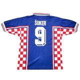 Buy 1998/01 Croatia Suker 9 Away Shirt (M) Lotto ~ Free worldwide shipping ~ Authentic Vintage Football Shirts from Cult Kits